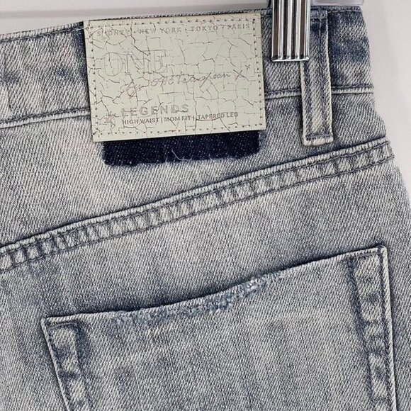 One Teaspoon Size 27 Diamonde Blue Legend High Waist Mom Jeans - Picture 6 of 8